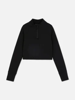 Hoodies Und Sweatshirts|Primark Sportliches Sweatshirt Mit Trichterkragen Schwarz