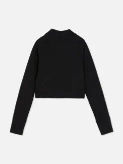Hoodies Und Sweatshirts|Primark Sportliches Sweatshirt Mit Trichterkragen Schwarz