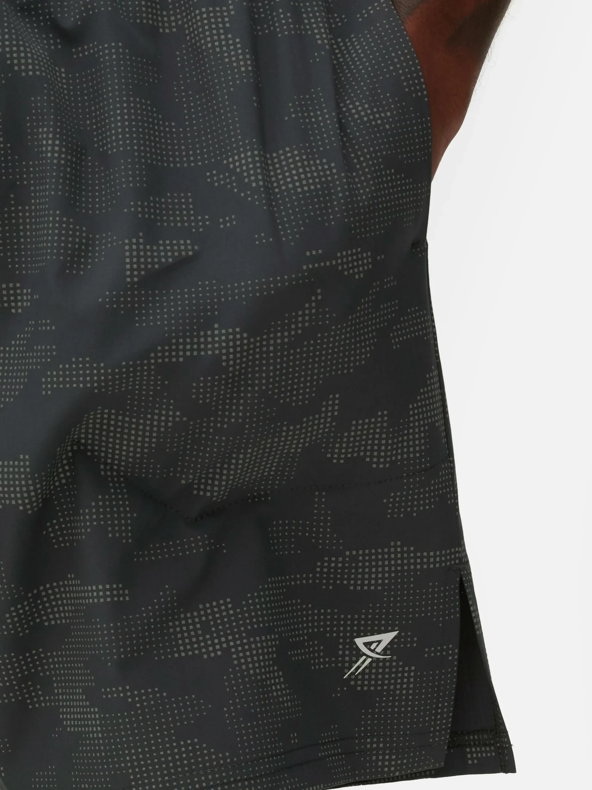 Shorts|Sportbekleidung|Primark Sportshorts Mit Reflektierendem Muster Anthrazitfarben