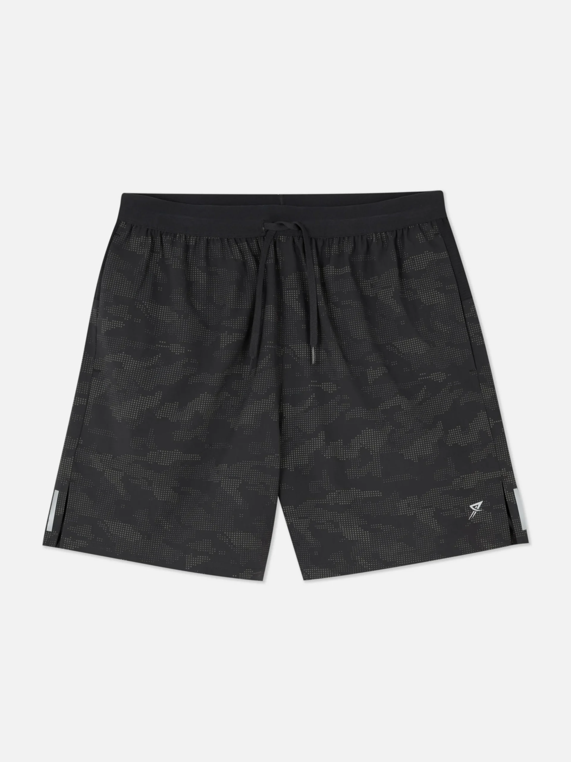 Shorts|Sportbekleidung|Primark Sportshorts Mit Reflektierendem Muster Anthrazitfarben