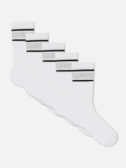 Socken|Sportbekleidung|Primark Sport-Socken, 5er-Pack Weiß