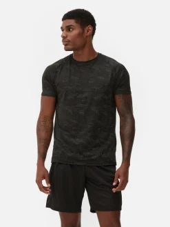 Sportbekleidung|Tops Und T-Shirts|Primark Sport-T-Shirt Mit Rundhalsausschnitt Schwarz/Weiß