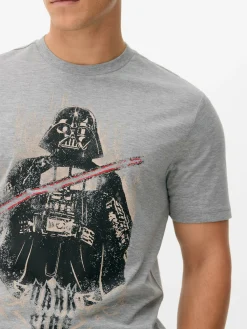 Tops Und T-Shirts|Primark „Star Wars Darth Vader“ T-Shirt Grau meliert
