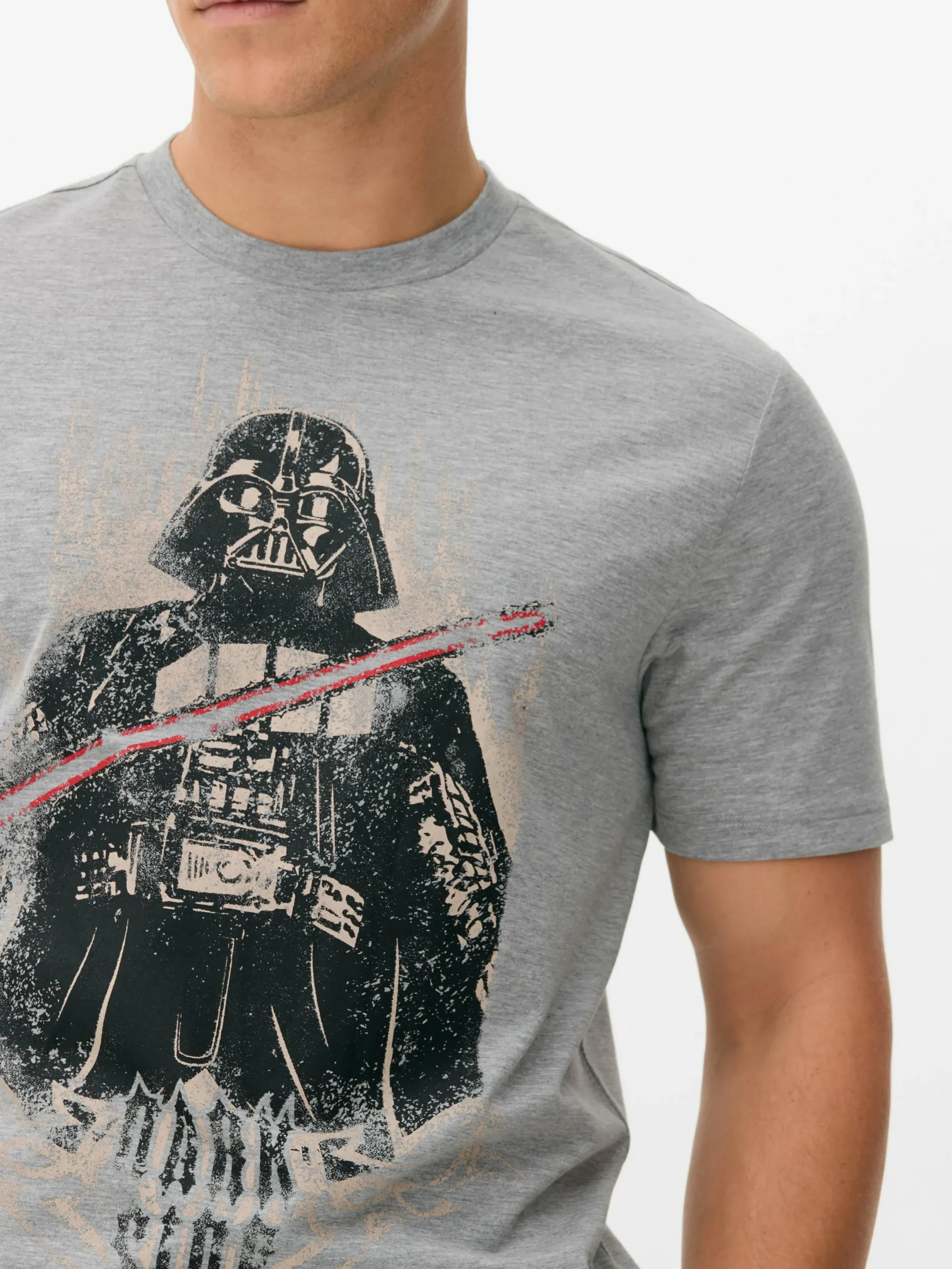 Tops Und T-Shirts|Primark „Star Wars Darth Vader“ T-Shirt Grau meliert