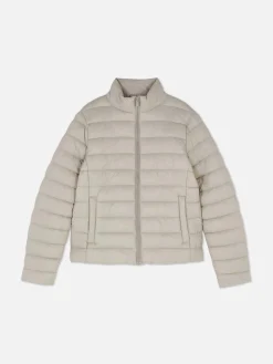 Jacken Und Mäntel|Primark Steppjacke Mit Trichterkragen Naturfarben