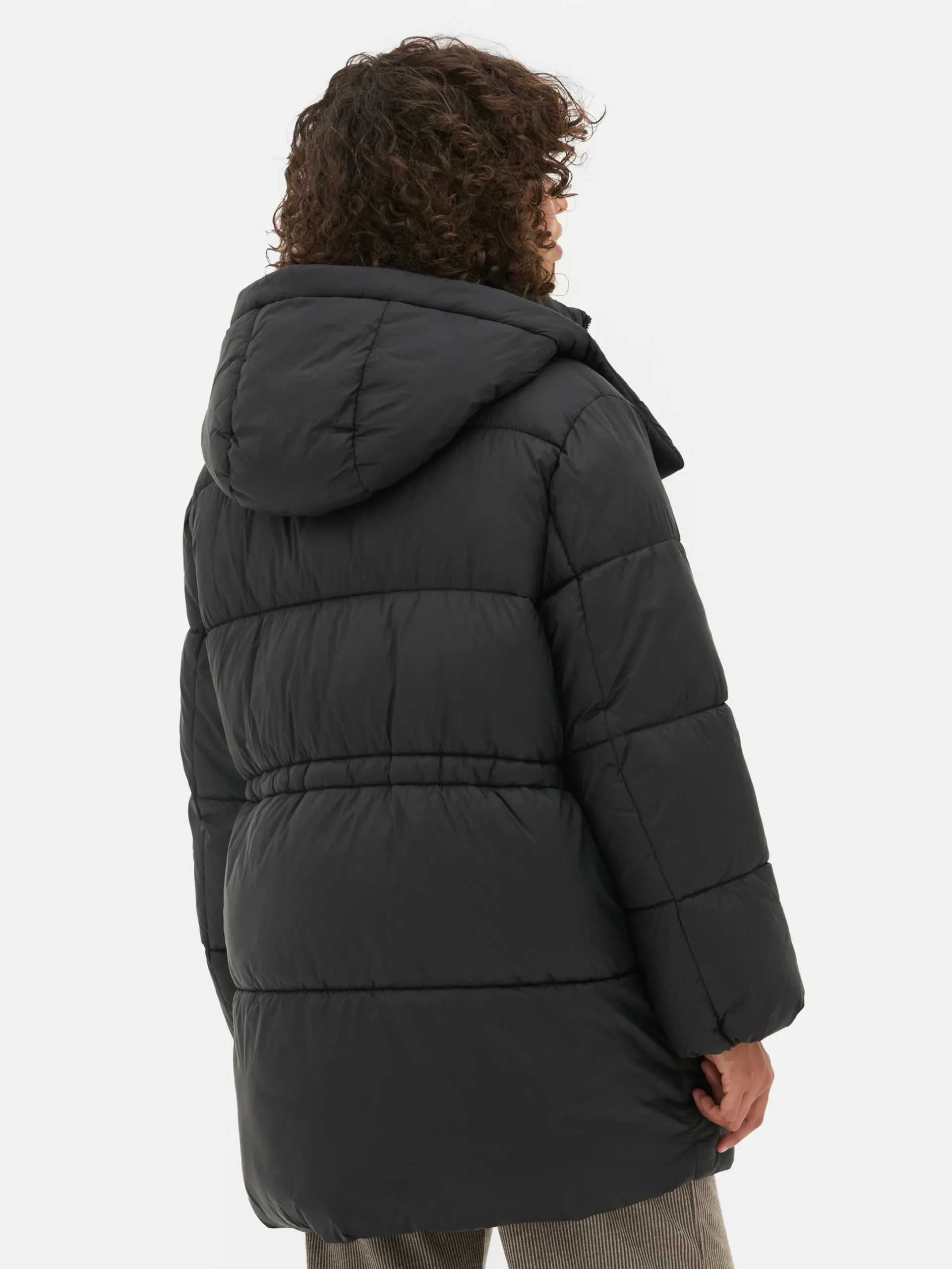 Jacken Und Mäntel|Primark Steppmantel Mit Kapuze Schwarz