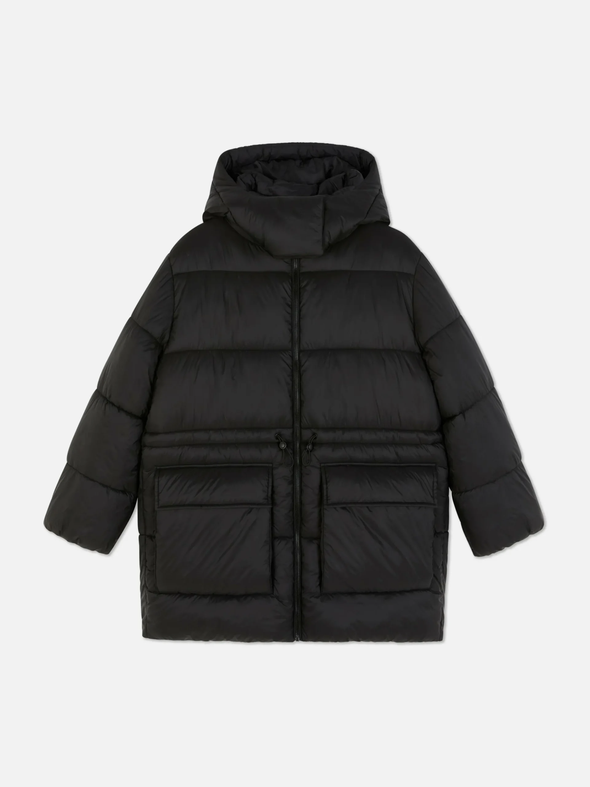 Jacken Und Mäntel|Primark Steppmantel Mit Kapuze Schwarz