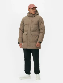 Jacken Und Mäntel|Primark Steppparka Mit Kapuze Taupefarben