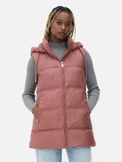 Jacken Und Mäntel|Primark Steppweste Mit Kapuze Pink