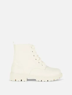 Stiefel Und Gummistiefel|Primark Stiefel Mit Dicker Sohle Und Seitenreißverschluss Cremefarben