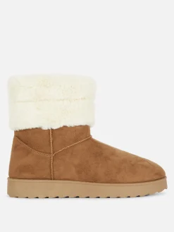 Stiefel|Primark Stiefel Mit Kunstpelzfutter Braun