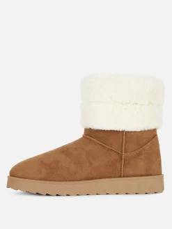 Stiefel|Primark Stiefel Mit Kunstpelzfutter Braun