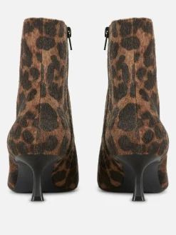 Stiefel|Primark Stiefel Mit Leopardenmuster Und Kitten-Heel Multi