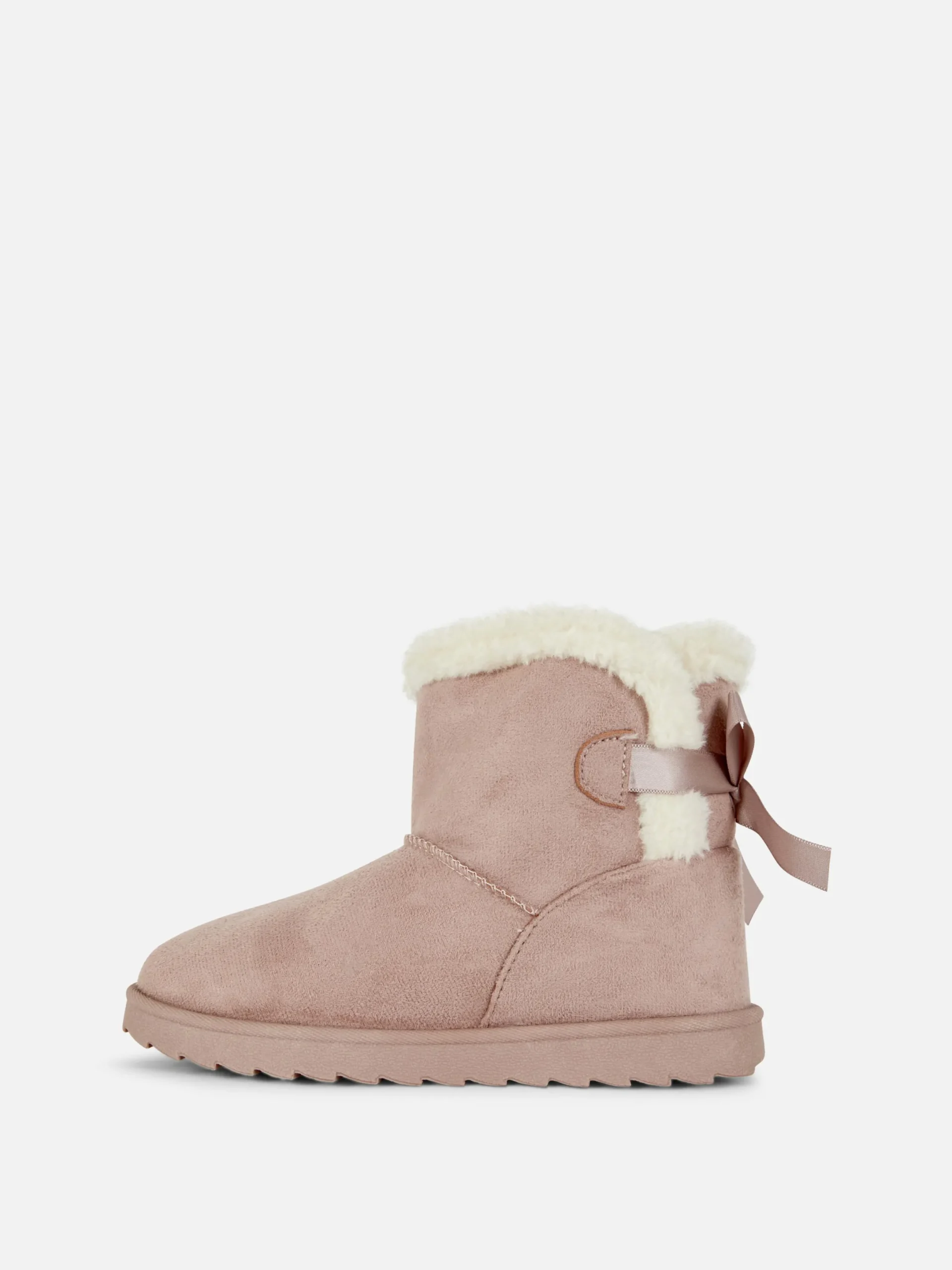 Stiefel Und Gummistiefel|Primark Stiefel Mit Plüschfutter Und Schleife Hinten Rosa
