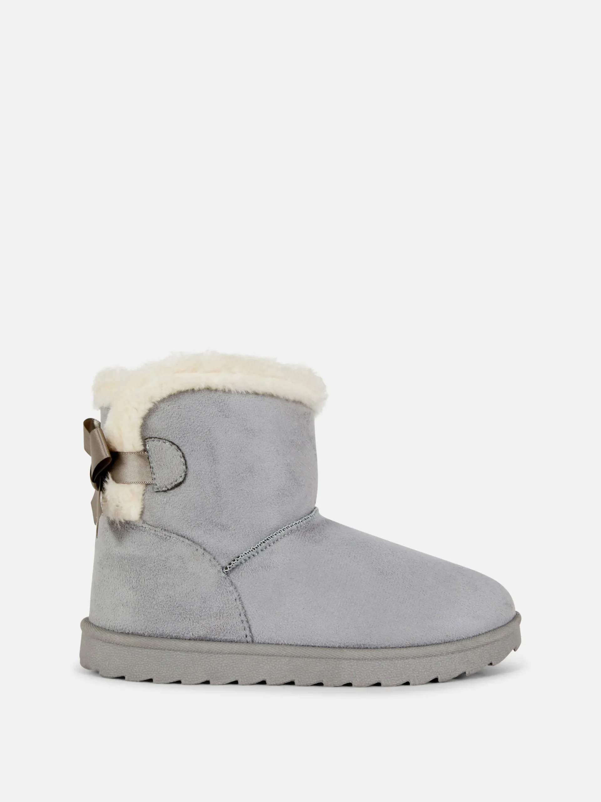 Stiefel Und Gummistiefel|Primark Stiefel Mit Schleife Grau