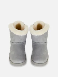 Stiefel Und Gummistiefel|Primark Stiefel Mit Schleife Grau