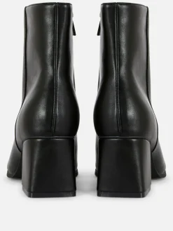 Stiefel|Primark Stiefeletten Mit Blockabsatz Schwarz