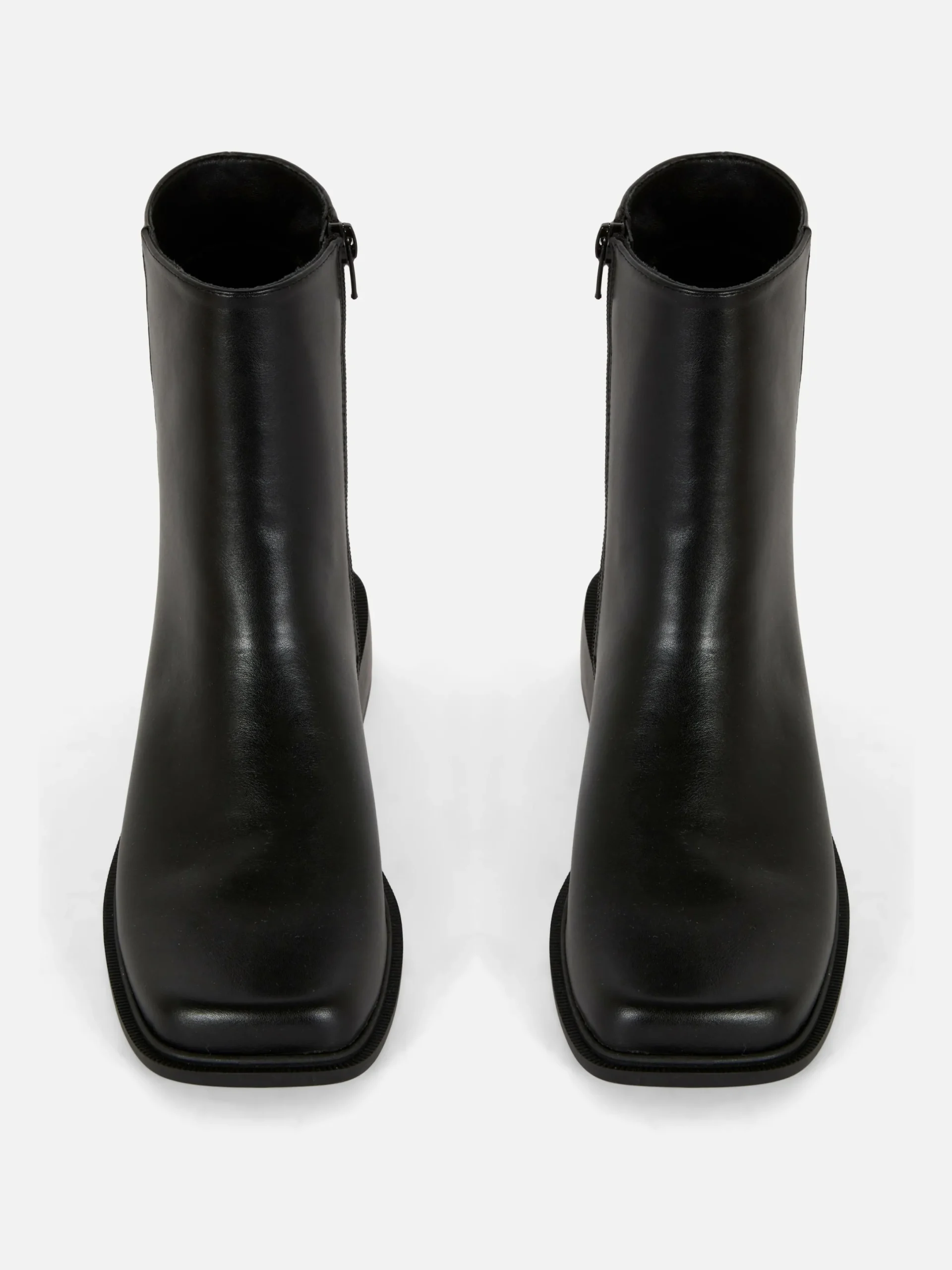 Stiefel|Primark Stiefeletten Mit Eckiger Zehenpartie Schwarz