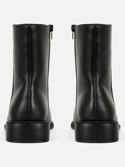 Stiefel|Primark Stiefeletten Mit Eckiger Zehenpartie Schwarz