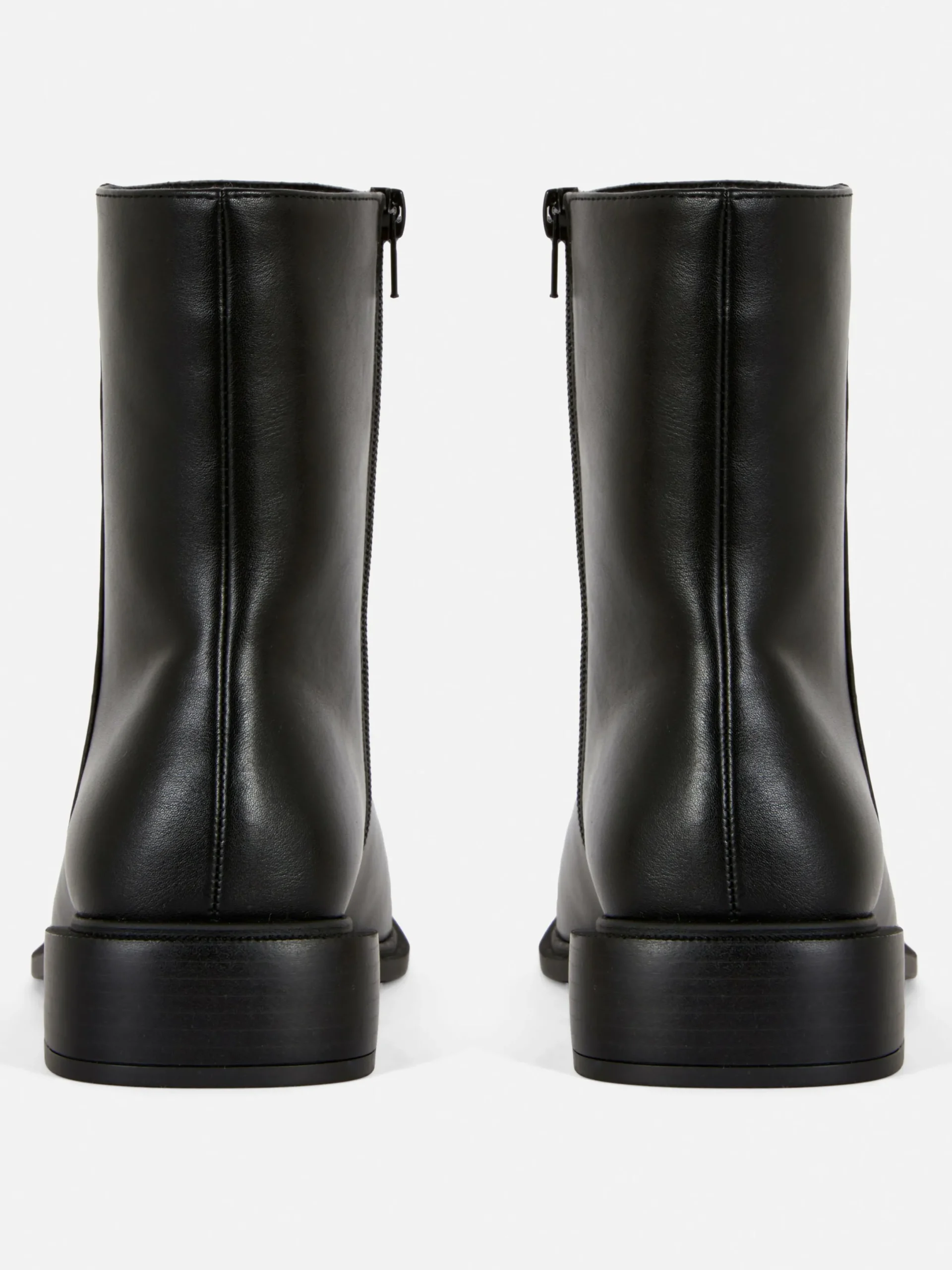 Stiefel|Primark Stiefeletten Mit Eckiger Zehenpartie Schwarz