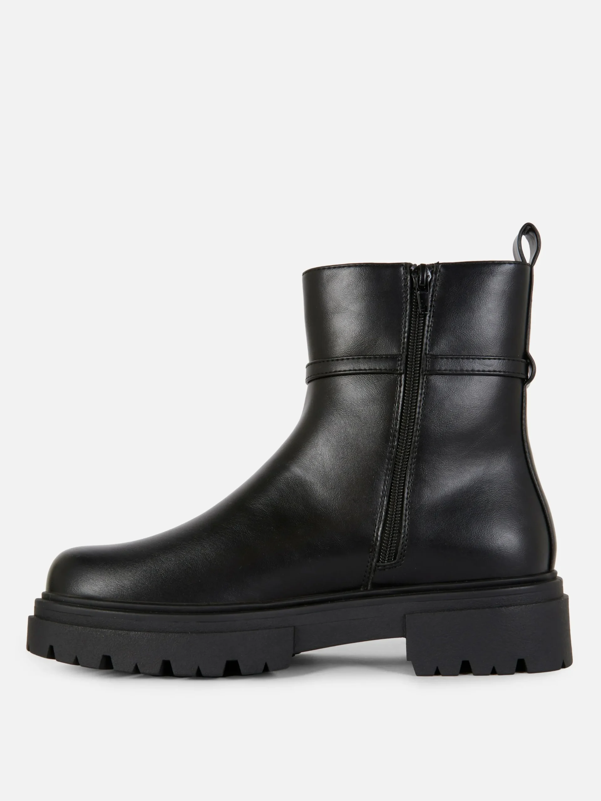 Stiefel|Primark Stiefeletten Mit Schnallendetail Schwarz