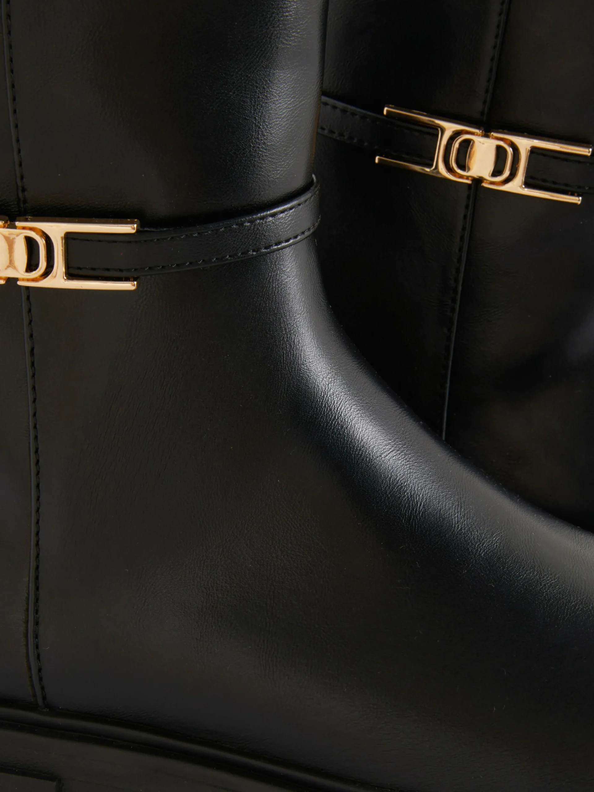Stiefel|Primark Stiefeletten Mit Schnallendetail Schwarz