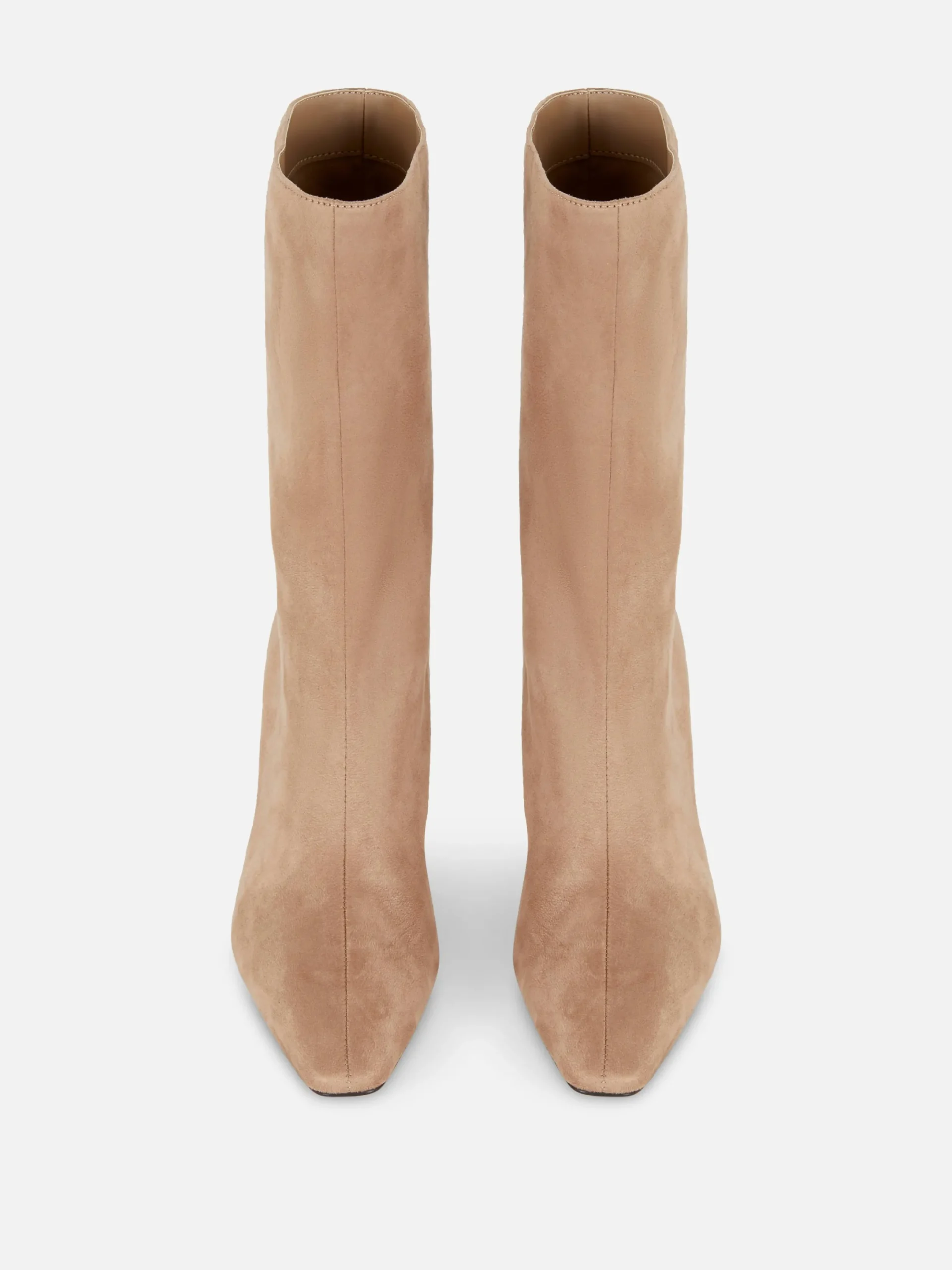 Stiefel|Primark Stiletto-Stiefel In Wildleder-Optik Taupefarben