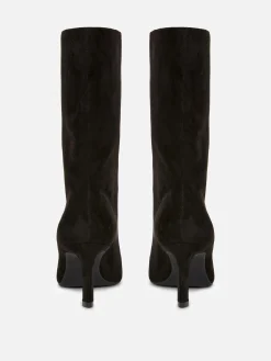 Stiefel|Primark Stiletto-Stiefel In Wildleder-Optik Schwarz