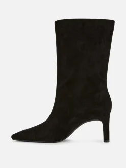 Stiefel|Primark Stiletto-Stiefel In Wildleder-Optik Schwarz