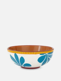 Teller, Schüsseln Und Platten|Geschirr|Primark Stilisierte Müslischale Mit Blumenmuster Beige