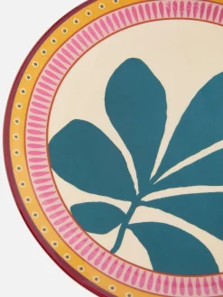 Teller, Schüsseln Und Platten|Primark Stilisierter Beilagenteller Mit Blumenmuster Beige