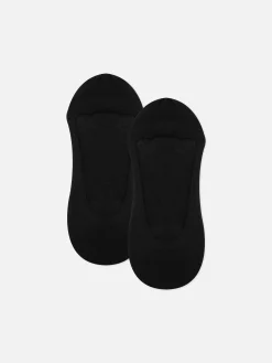 Socken|Primark Stoßdämpfende Füßlinge, 2er-Pack Schwarz