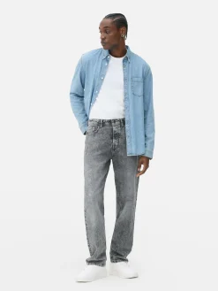 Jeans|Primark Straight Jeans Grau