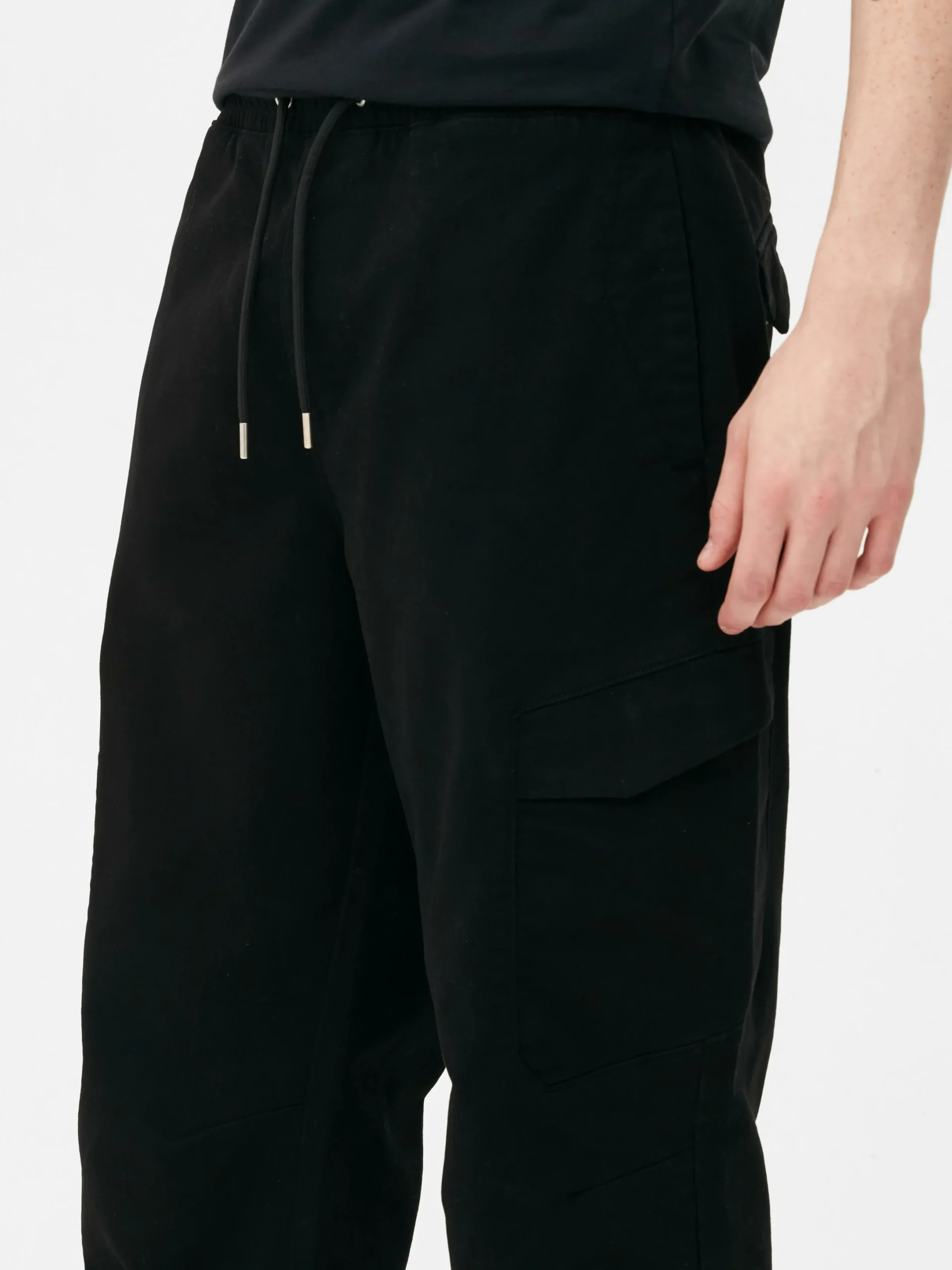 Hosen|Primark Stretch-Cargo-Jogginghose In Lockerer Passform Schwarz