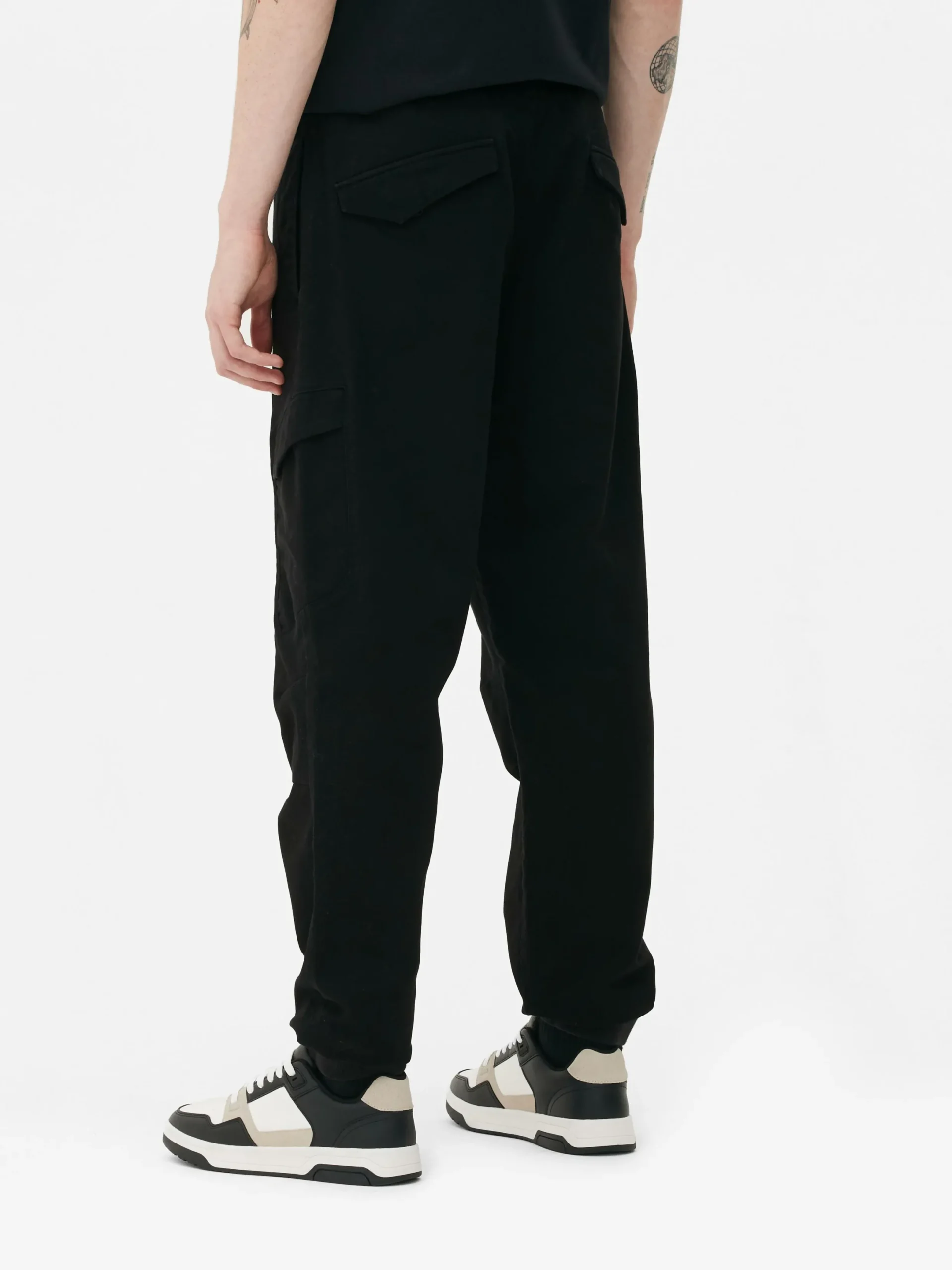 Hosen|Primark Stretch-Cargo-Jogginghose In Lockerer Passform Schwarz