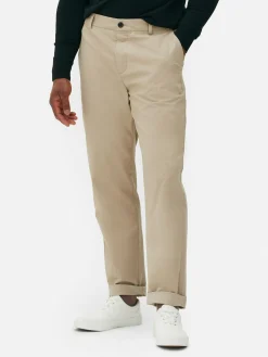 Hosen|Primark Stretch-Chinohose Mit Geradem Bein Steinfarben