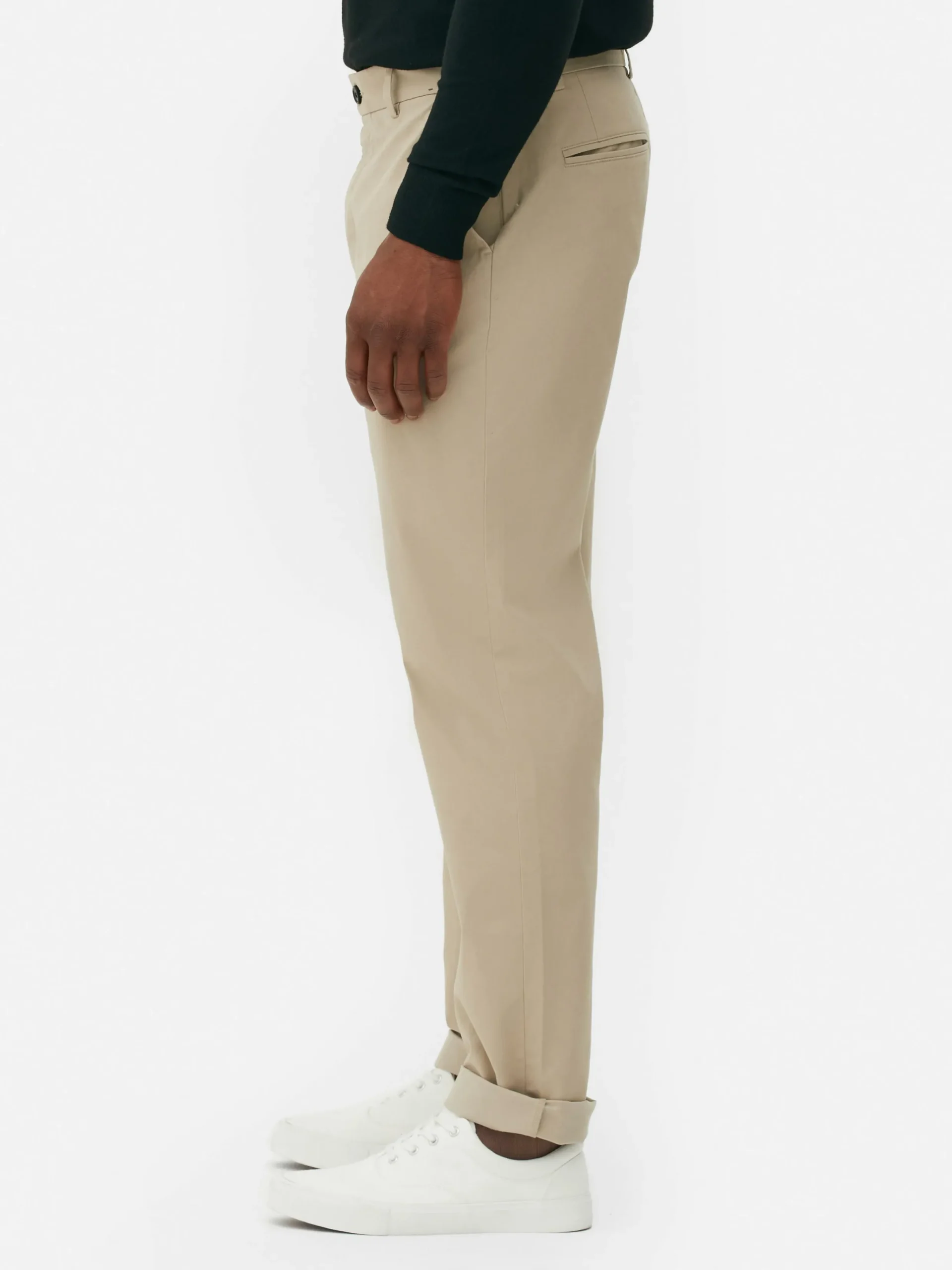 Hosen|Primark Stretch-Chinohose Mit Geradem Bein Steinfarben