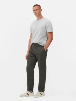 Hosen|Primark Stretch-Chinohose Mit Geradem Bein Anthrazitfarben