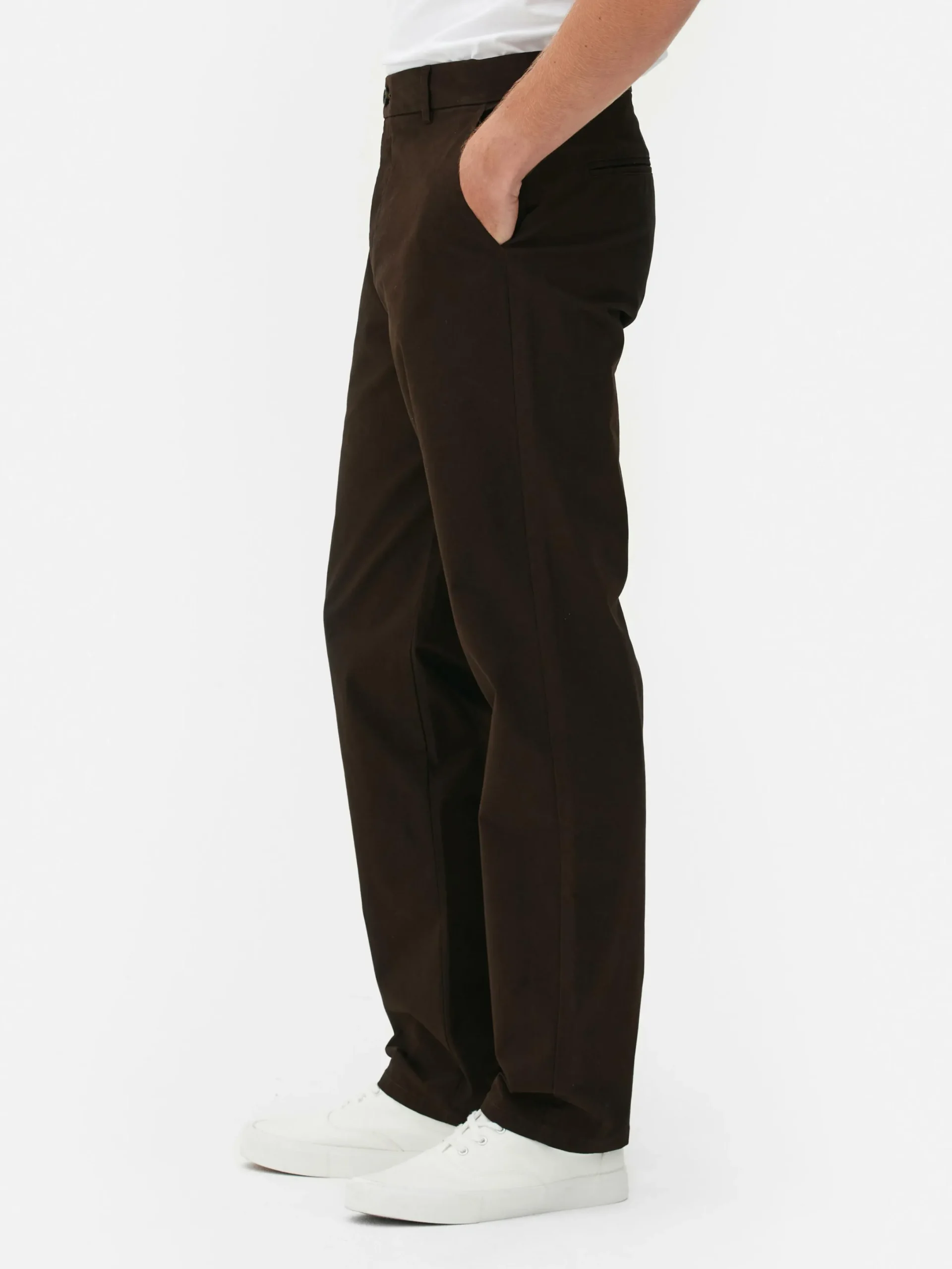 Hosen|Primark Stretch-Chinohose Mit Geradem Bein Braun