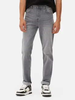Jeans|Primark Stretch-Jeans In Enger Passform Grau