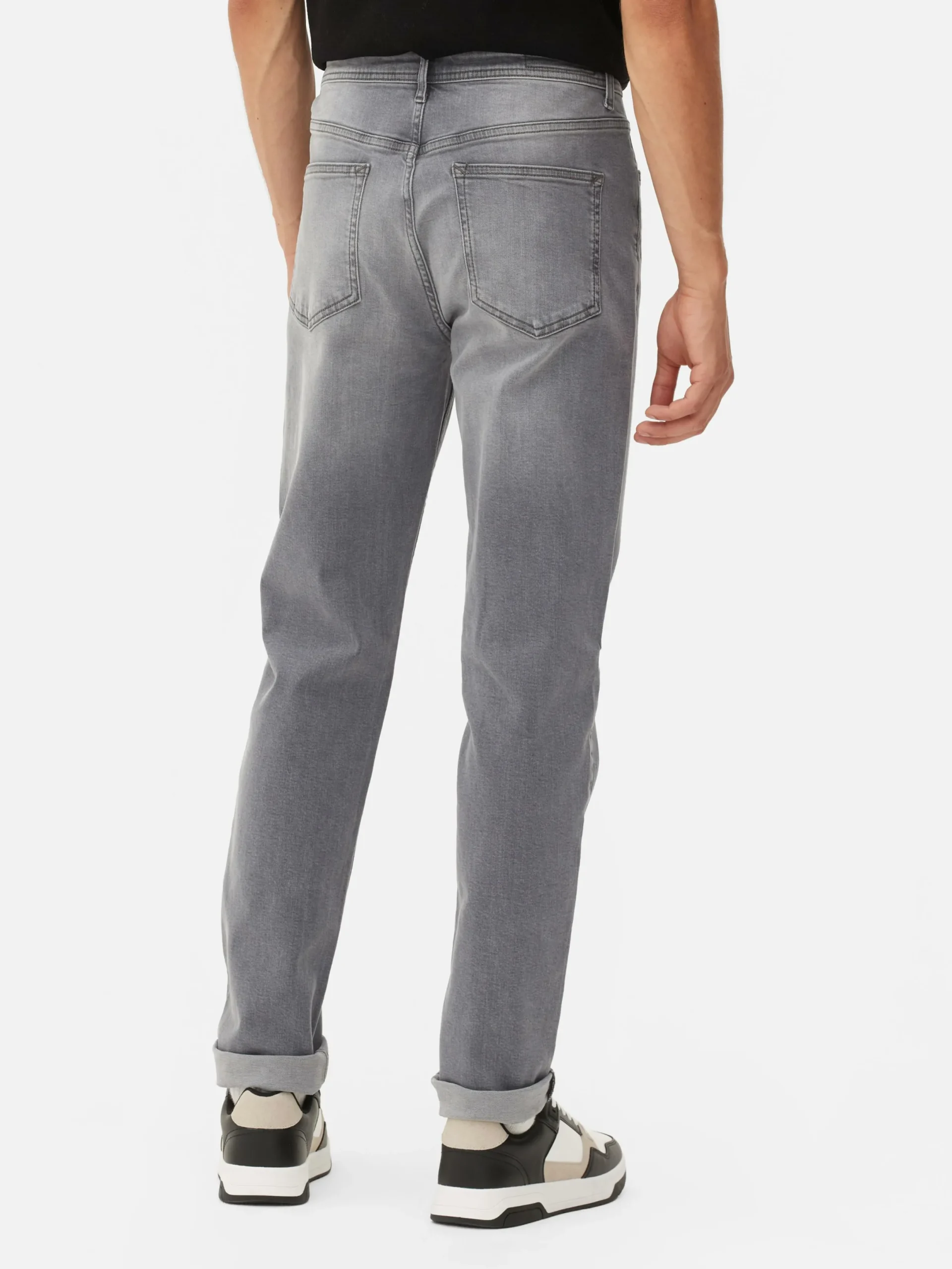 Jeans|Primark Stretch-Jeans In Enger Passform Grau