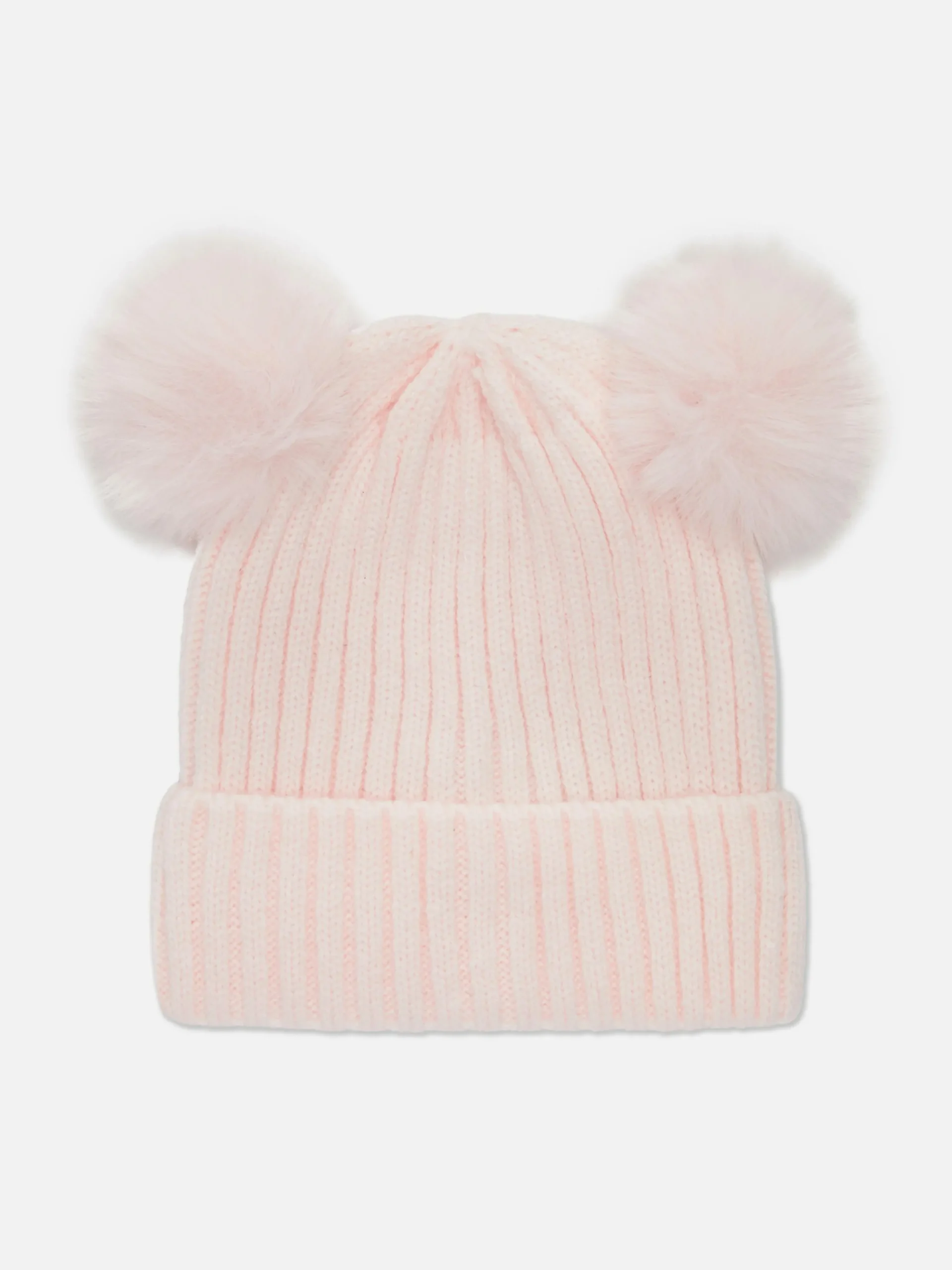 Mützen Und Handschuhe|Primark Strickbeanie Mit Bommel Rosa