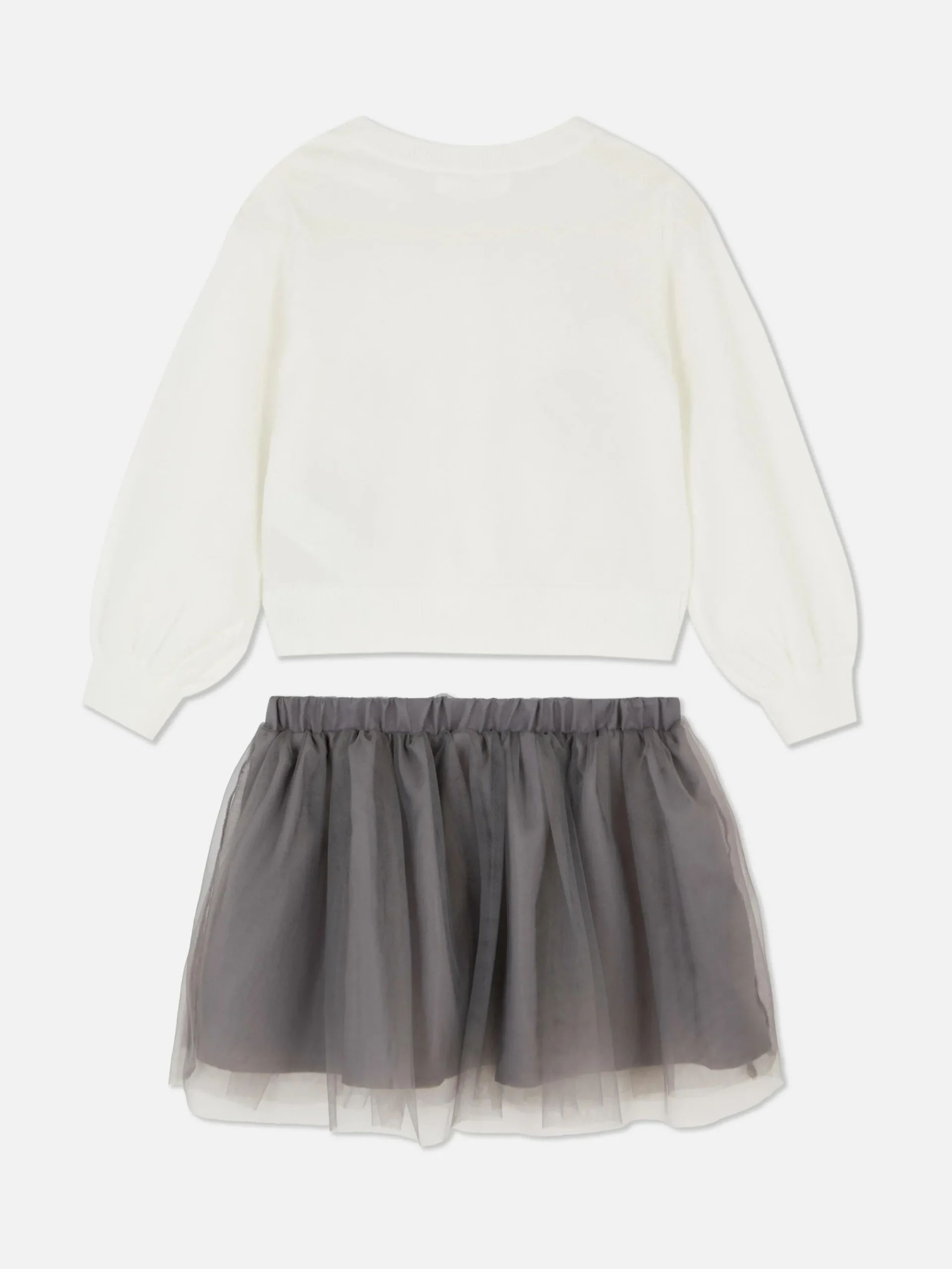 Sets Und Outfits|Primark Strickcardigan Und Tutu Im Set Cremefarben