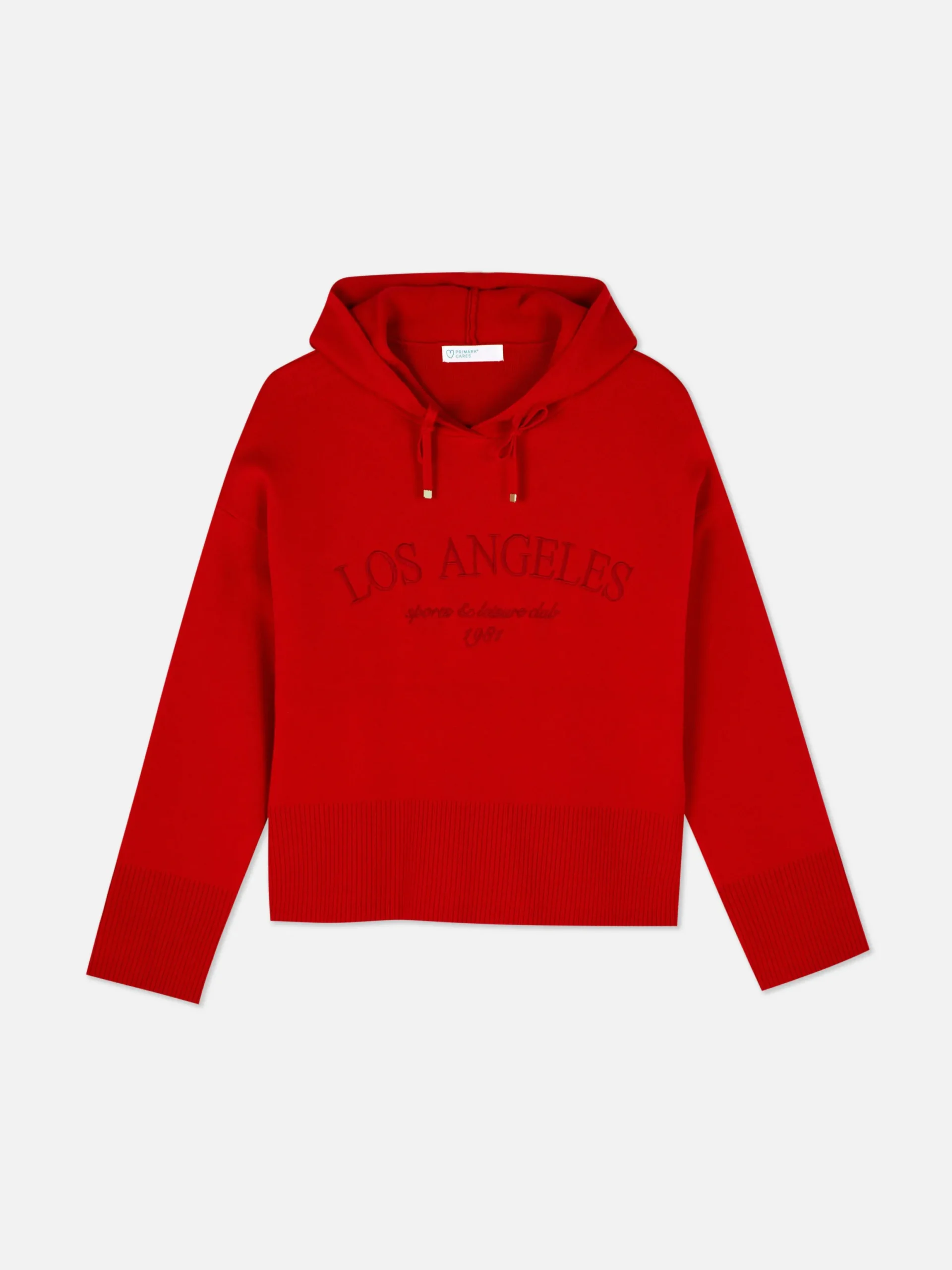 Hoodies Und Sweatshirts|Pullover Und Cardigans|Primark Strick-Hoodie Mit Slogan Rot