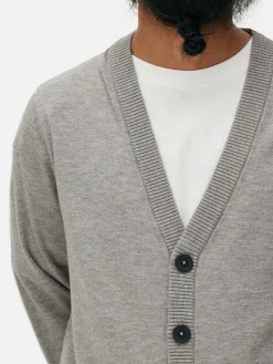 Pullover Und Cardigans|Primark Strickjacke Mit Großen Knöpfen Grau
