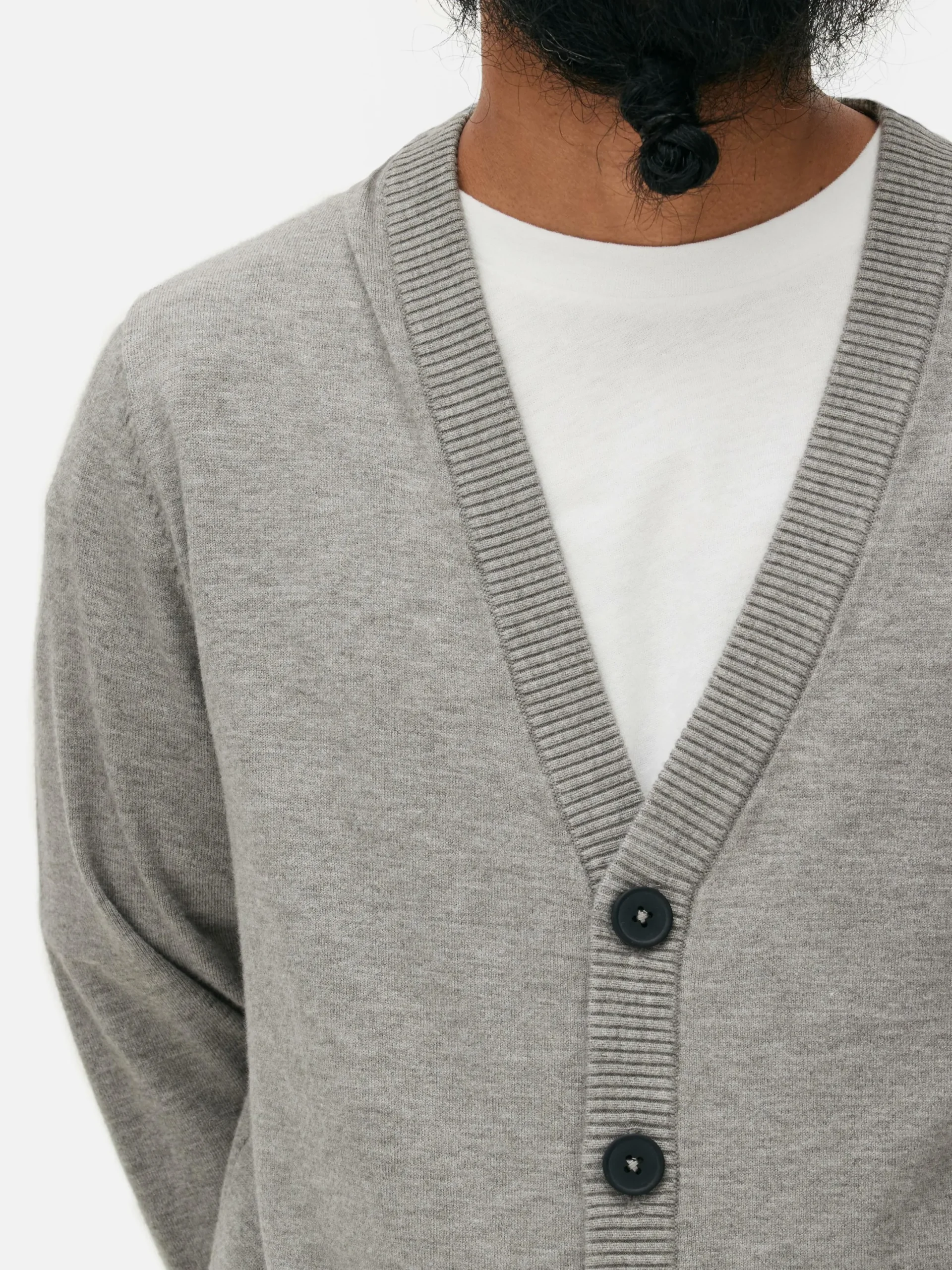 Pullover Und Cardigans|Primark Strickjacke Mit Großen Knöpfen Grau