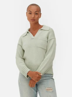 Pullover Und Cardigans|Primark Strick-Polopullover Mintgrün