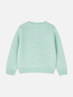 Pullover Und Cardigans|Primark Strickpullover Mit Blumenstickerei Grün