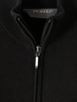 Pullover Und Cardigans|Primark Strickpullover Mit Kurzem Reißverschluss Schwarz