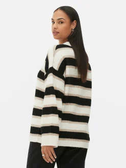 Pullover Und Cardigans|Primark Strickpullover Mit Ärmelbündchen Beige